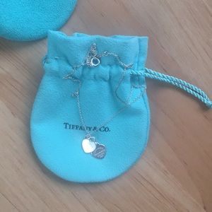 Tiffany&co 2mini❤️❤️AG925 necklace light wear